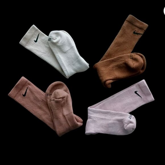 Nike Every Day Dri Fit Plus Cushioned Training Crew Socks - 4 Pairs Multicolor - Picture 4 of 8